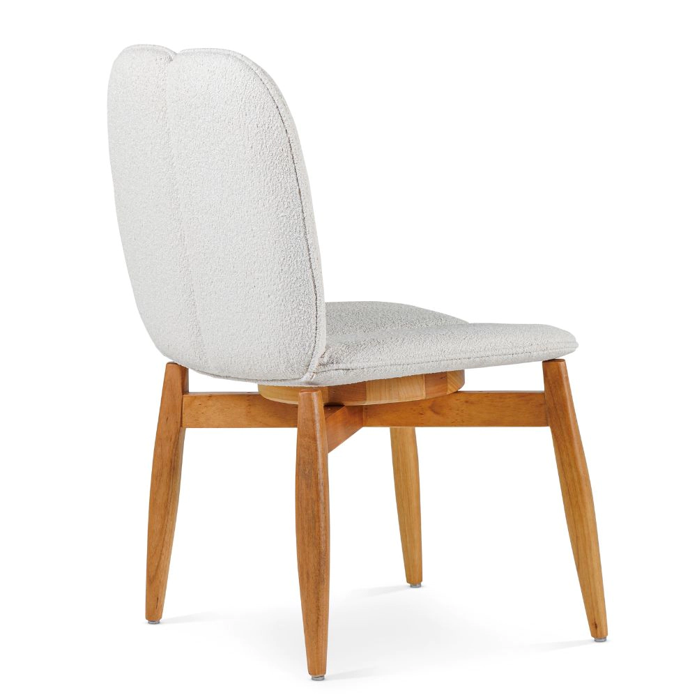 Cadeira Eloah com Encosto Estofado Para Mesa de Jantar