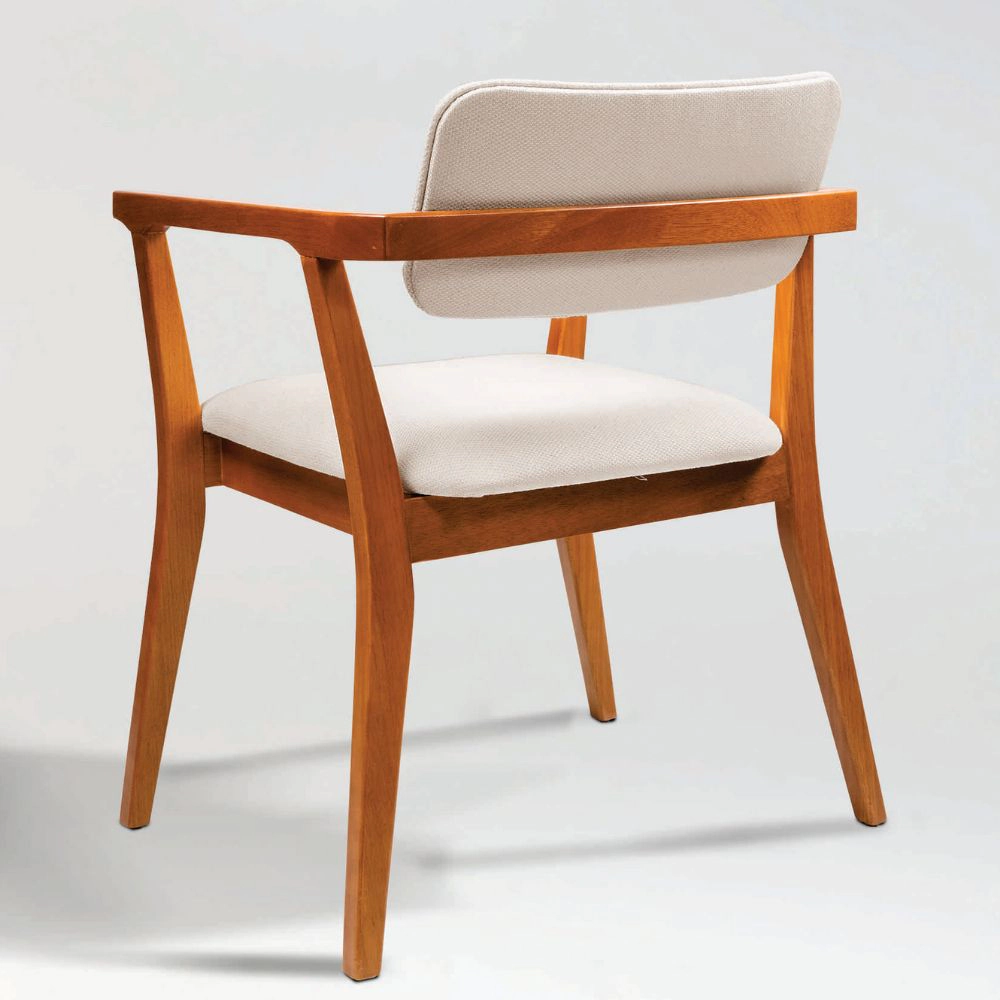 Cadeira Giovana com Braço Para Mesa de Jantar