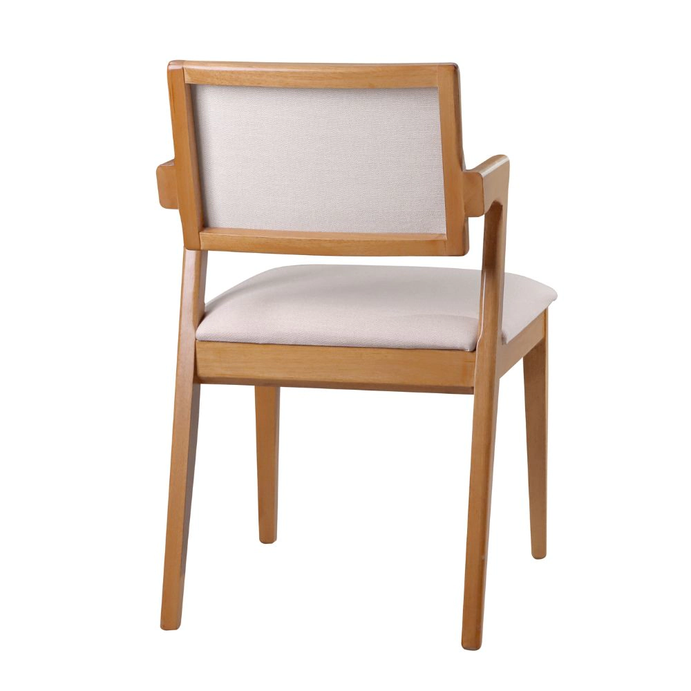 Cadeira Liz com Encosto em Tecido Para Mesa de Jantar