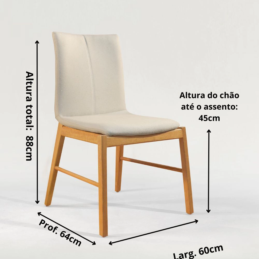 Cadeira Safira sem Braço Para Mesa de Jantar