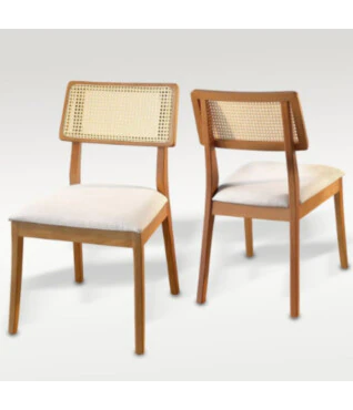 Cadeira Firenze Kit com 2 unidades Para Mesa de Jantar PRONTA ENTREGA