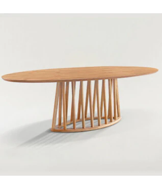 Mesa de Jantar Araucária Oval 2,40m x 1,20m 