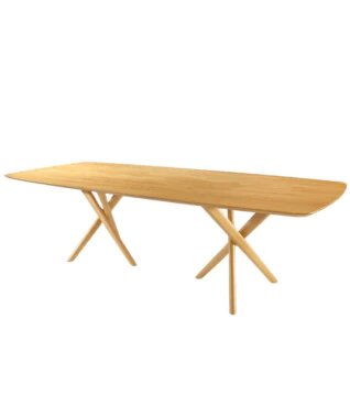 Mesa de Jantar Lisboa 2,20m x 1,10m Tampo Laminado