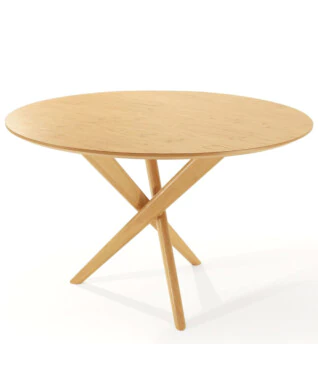 Mesa de Jantar Lisboa 1,50m de Diâmetro Tampo Laminado Cinamomo