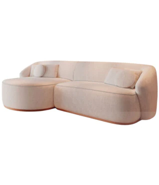 Sofá Blend Fixo com Chaise  2,50m - Bianchi Móveis