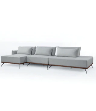 Sofá Ilha Bella Fixo com Chaise  3,60m