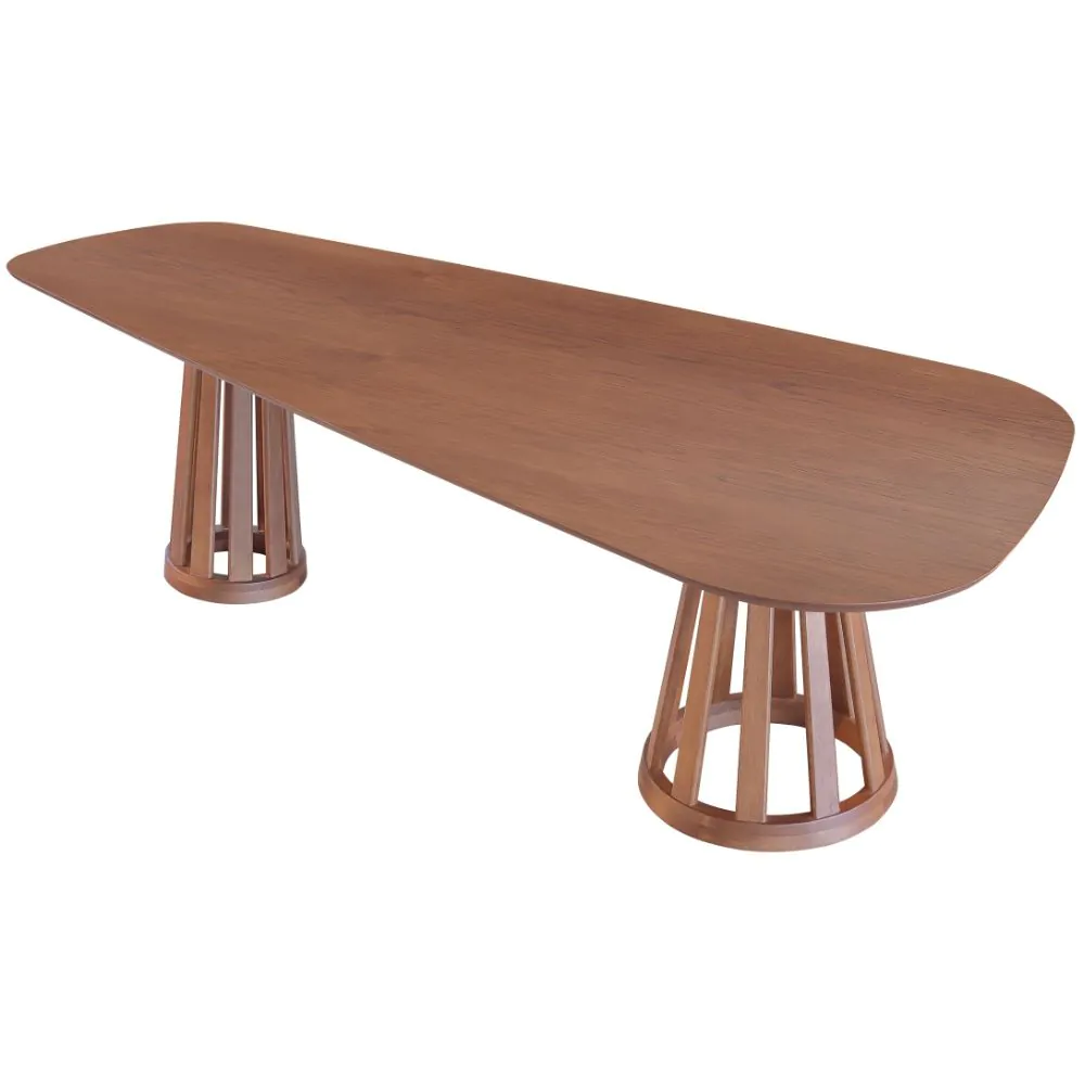 Mesa de Jantar Versa 2,20m x 1,10m Tampo Orgânico Laminado