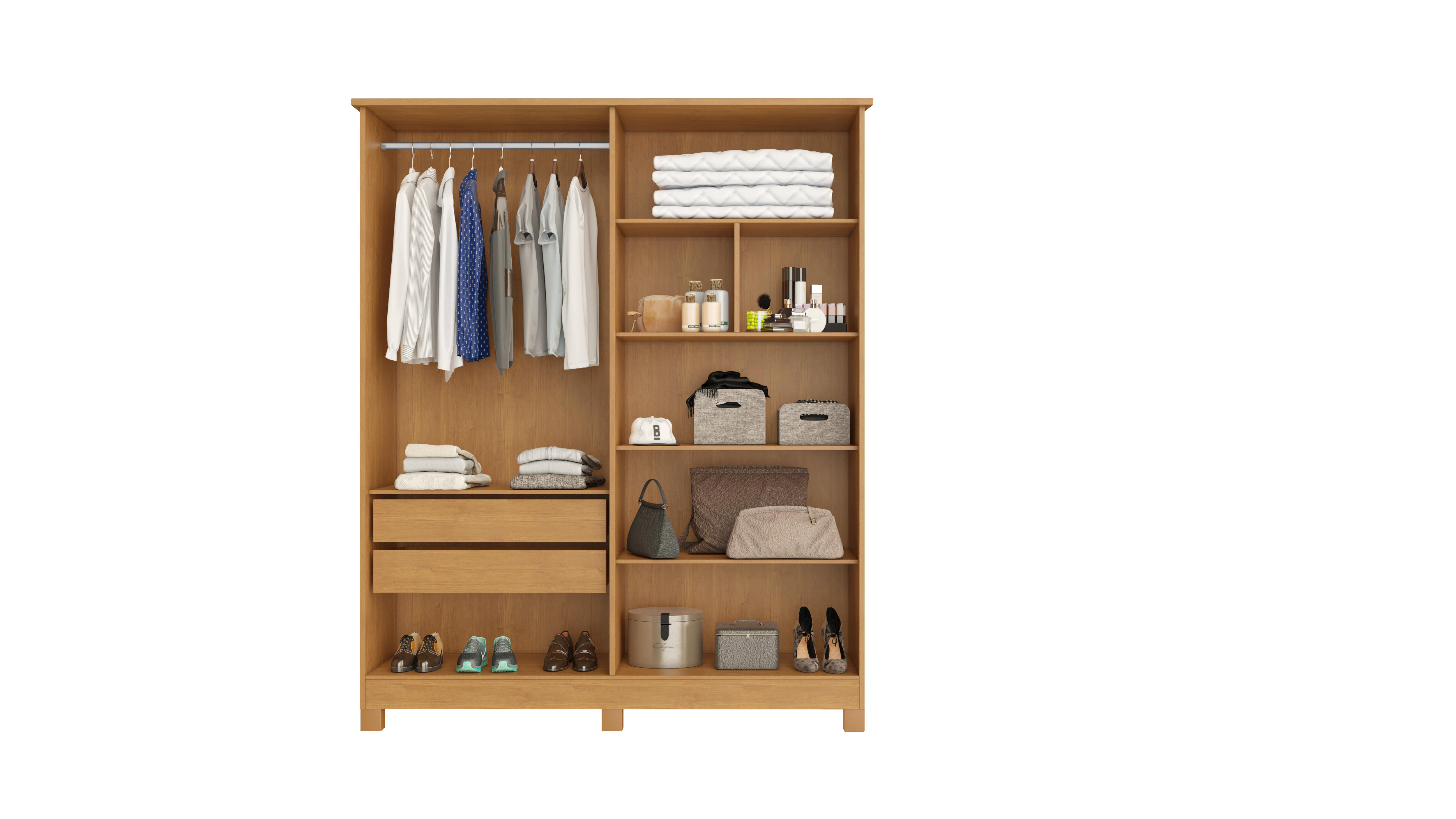Guarda Roupa Nina 4pts 100% MDF Bianchi 